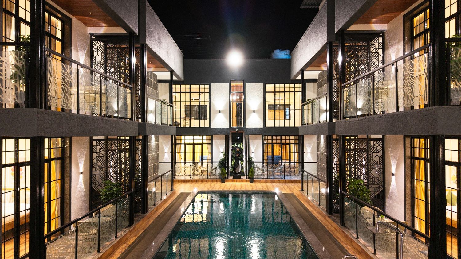 Pool courtyard